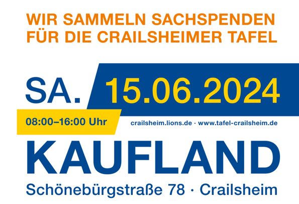 Lions Club Crailsheim - Kaufe ein Teil mehr